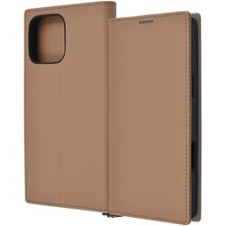 IN-P49TBC9/TGR [iPhone 16 Pro Max用 Durable 耐衝撃 マグネット不使用 シンプル スクエア 手帳型レザーケース/トープ_ライトグレー]