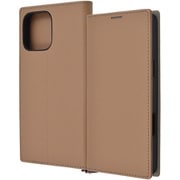 IN-P49TBC9/TGR [iPhone 16 Pro Max用 Durable 耐衝撃 マグネット不使用 シンプル スクエア 手帳型レザーケース/トープ_ライトグレー]
