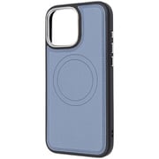 IN-P49OLC4/A [iPhone 16 Pro Max用 MagSafe対応 マグネットアクセサリー対応 衝撃吸収 バンパー オープンレザーケース/ブルー]