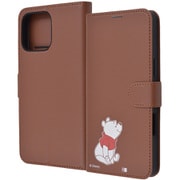 IJ-DP49ELC1DK/PO45 [iPhone 16 Pro Max用 ディズニー/衝撃吸収 マグネットベルト シンプル 手帳型レザーケース/くまのプーさん_sitting]