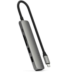6-in-1 USB-C Slim Multiport Adapter Space Gray PST-P6SM