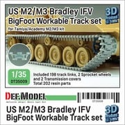 DT35009 1/35 現用 アメリカ M2/M3ブラッドレー歩兵戦闘車用 ビッグフット連結可動履帯セット （タミヤ/アカデミー製 M2/M3用） [プラモデル用パーツ]