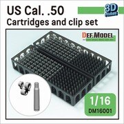 DM16001 1/16 WWII/現用 アメリカ .50cal空薬莢/リンクセット 各120個以上入 [プラモデル用パーツ]