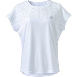 PURE SHORT SLEEVE SHIRT BWG4375 WH00 Mサイズ [テニス シャツ レディース]