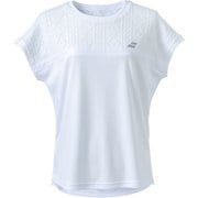 PURE SHORT SLEEVE SHIRT BWG4375 WH00 XLサイズ [テニス シャツ レディース]