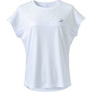 PURE SHORT SLEEVE SHIRT BWG4375 WH00 XLサイズ [テニス シャツ レディース]