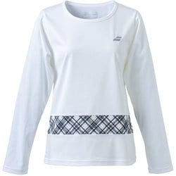 PURE LONG SLEEVE SHIRT BWP4577 WH00 Lサイズ [テニス シャツ レディース]