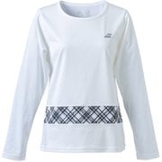 PURE LONG SLEEVE SHIRT BWP4577 WH00 XLサイズ [テニス シャツ レディース]