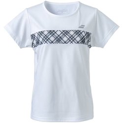 PURE SHORT SLEEVE SHIRT BWP4578 WH00 Mサイズ [テニス シャツ レディース]