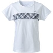 PURE SHORT SLEEVE SHIRT BWP4578 WH00 Mサイズ [テニス シャツ レディース]