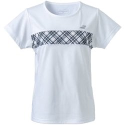 PURE SHORT SLEEVE SHIRT BWP4578 WH00 Lサイズ [テニス シャツ レディース]