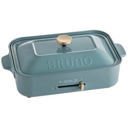 ヨドバシ.com - ブルーノ BRUNO コンパクトホットプレート 角型 ヒーター式 平面プレート/たこ焼きプレート サーモスタット付き  無段階温度調節機能付き 限定 復刻カラー BRUNO BLUE（ブルーノブルー） BOE021-BBL 通販【全品無料配達】