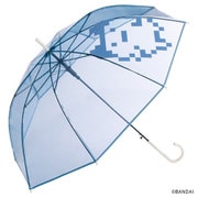 PT-TM01-001BL [Wpc. たまごっち×Wpc.っち スケルトン ブルー（まめっち） 雨傘 長傘 ビニール傘]