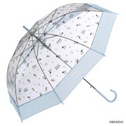 PT-TM02-001SX [Wpc. たまごっち×Wpc.っち サックス（あめのひドロップ） 雨傘 長傘 ビニール傘]