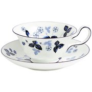 1072182 [ストロベリー インクブルー ティーカップ＆ソーサー 200ml ピオニー 国内正規品]