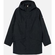 ゴアテックス フーデッドジャケット AIW24MOUT004 ZBHBB12 006 NOIR A Sサイズ [アウトドア 防水ジャケット メンズ]
