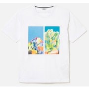 AIGLE for more trees チャリティ グラフィック 半袖Ｔシャツ #5 ZTHBB23 BLANC AIGLE 002 Sサイズ [アウトドア カットソー メンズ]