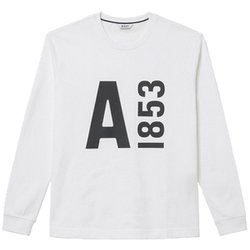 【EC限定】オーガニックコットンロングスリーブTシャツ AAW24MTSH013 ZTHBH96 003 ブランエーグル Sサイズ [アウトドア カットソー ユニセックス]