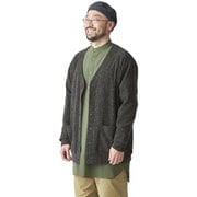 アクリルウールのカーディガン 021082 ケシズミイロ サイズ五(XL) [アウトドア ベスト ユニセックス]