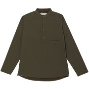 ソフトシェルフリースのプルオーバーシャツ 021088 S86 センザイチャ サイズ一(XS) [アウトドア シャツ ユニセックス]