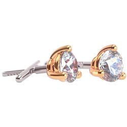 Honesty Rose Gold 4.0mm TZ-40-WH-RG [ランニング アクセサリ ピアス]