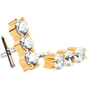 Honesty Gold Triple 3CZ-30-WH [ランニング アクセサリ ピアス]