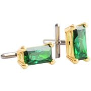 Honesty Gold Rectangle Green CZ-63-GR [ランニング アクセサリ ピアス]