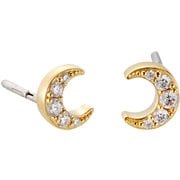 Honesty Luna Gold CZ-LU-WH-YG [ランニング アクセサリ ピアス]