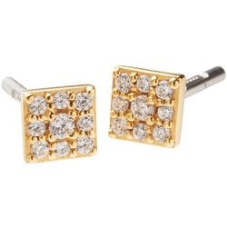 Honesty Candra Gold CZ-CD-WH-YG [ランニング アクセサリ ピアス]