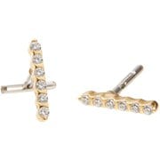Honesty Carina Gold CZ-CR-WH-YG [ランニング アクセサリ ピアス]