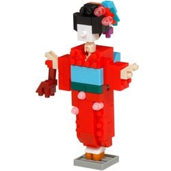 NBC_358R nanoblock（ナノブロック） 和服女子 [ブロック玩具]