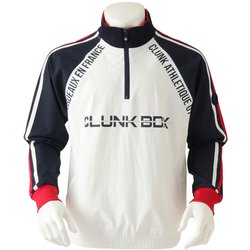 CL5STY53 48 [ゴルフジャケット メンズ フルダルハーフジップジャケット XXLサイズ ネイビー]