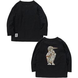 シンジロウタナカ キッズ オーバーサイズドBBLブラッシュドロングスリーブTシャツ SHINJIRO TANAKA Kid's Oversized BBL Blushed L/S T-Shirt CH21-1345 K001 Black KLサイズ [アウトドア トップス 長袖 キッズ]