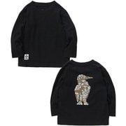 シンジロウタナカ キッズ オーバーサイズドBBLブラッシュドロングスリーブTシャツ SHINJIRO TANAKA Kid's Oversized BBL Blushed L/S T-Shirt CH21-1345 K001 Black KLサイズ [アウトドア トップス 長袖 キッズ]