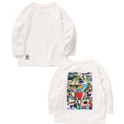 シンジロウタナカ キッズ オーバーサイズドリバースブラッシュドロングスリーブTシャツ SHINJIRO TANAKA Kid's Oversized Rebirth Blushed L/S T-Shirt CH21-1346 W001 White KXLサイズ [アウトドア トップス 長袖 キッズ]