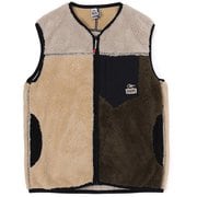ボンディングフリースノーカラーベスト Bonding Fleece No Collar Vest CH04-1433 C104 Olive Crazy Mサイズ [アウトドア ベスト メンズ]