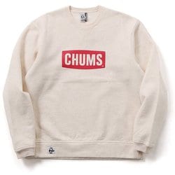 チャムスロゴクルートップ CHUMS Logo Crew CH00-1416 W096 H/Natural×Red XLサイズ [アウトドア スウェット メンズ]