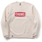 チャムスロゴクルートップ CHUMS Logo Crew CH00-1416 W096 H/Natural×Red XLサイズ [アウトドア スウェット メンズ]