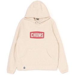 チャムスロゴプルオーバーパーカー CHUMS Logo Pullover Parka CH00-1418 W096 H/Natural×Red Mサイズ [アウトドア スウェット メンズ]