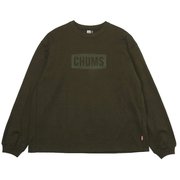 ヘビーウェイトチャムスロゴロングスリーブTシャツ Heavy Weight CHUMS Logo L/S T-Shirt CH01-2298 M032 Olive Lサイズ [アウトドア カットソー メンズ]