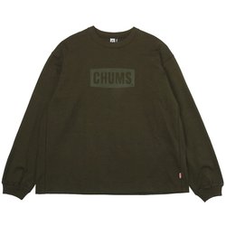 ヘビーウェイトチャムスロゴロングスリーブTシャツ Heavy Weight CHUMS Logo L/S T-Shirt CH11-2298 M032 Olive WLサイズ [アウトドア カットソー レディース]