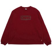 ヘビーウェイトチャムスロゴロングスリーブTシャツ Heavy Weight CHUMS Logo L/S T-Shirt CH01-2298 R026 Burgundy Lサイズ [アウトドア カットソー メンズ]