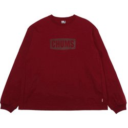 ヘビーウェイトチャムスロゴロングスリーブTシャツ Heavy Weight CHUMS Logo L/S T-Shirt CH11-2298 R026 Burgundy WLサイズ [アウトドア カットソー レディース]