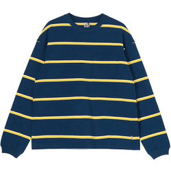 ヘビーウェイトボーダーロングスリーブTシャツ Heavy Weight Border L/S T-Shirt CH11-2449 A081 Blue/Yellow WLサイズ [アウトドア カットソー レディース]