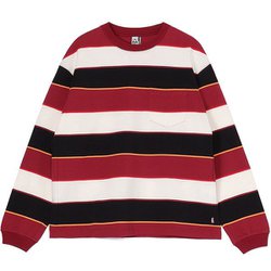 ヘビーウェイトボーダーロングスリーブTシャツ Heavy Weight Border L/S T-Shirt CH11-2449 R126 Burgundy/Black WLサイズ [アウトドア カットソー レディース]