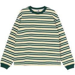 ヘビーウェイトボーダーロングスリーブTシャツ Heavy Weight Border L/S T-Shirt CH11-2449 M111 Green/Yellow WLサイズ [アウトドア カットソー レディース]