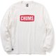 チャムスロゴブラッシュドロングスリーブTシャツ CHUMS Logo Brushed L/S T-Shirt CH11-2302 W057 White×Red WMサイズ [アウトドア カットソー レディース]