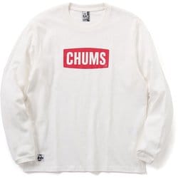 チャムスロゴブラッシュドロングスリーブTシャツ CHUMS Logo Brushed L/S T-Shirt CH11-2302 W057 White×Red WMサイズ [アウトドア カットソー レディース]