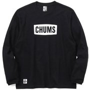 チャムスロゴブラッシュドロングスリーブTシャツ CHUMS Logo Brushed L/S T-Shirt CH11-2302 K071 Black×White WLサイズ [アウトドア カットソー レディース]