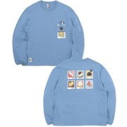 インスタントカメラポケットブラッシュドロングスリーブTシャツ Instant Camera Pocket Brushed L/S T-Shirt CH01-2451 A002 Lt. Blue Mサイズ [アウトドア カットソー メンズ]